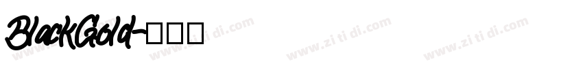 BlackGold字体转换