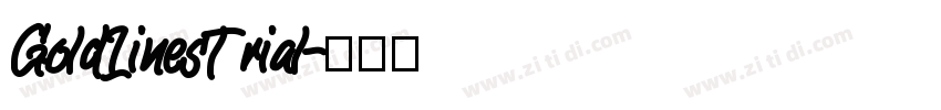 GoldLinesTrial字体转换