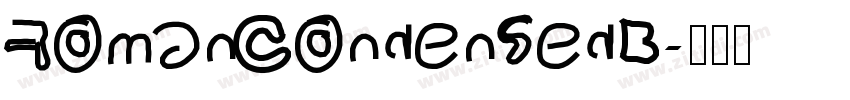 RomanCondensedB字体转换