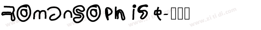 RomanSophist字体转换