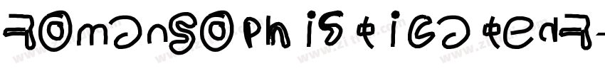 RomanSophisticatedR字体转换