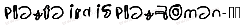 playfairdisplayRoman字体转换