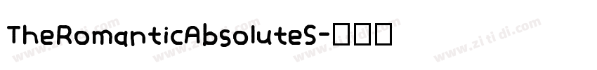 TheRomanticAbsoluteS字体转换