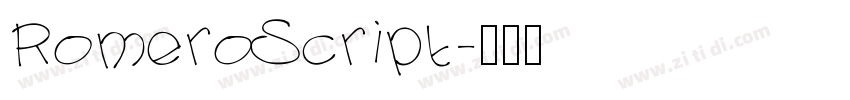 RomeroScript字体转换