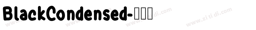 BlackCondensed字体转换