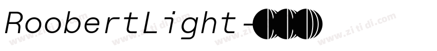 RoobertLight字体转换