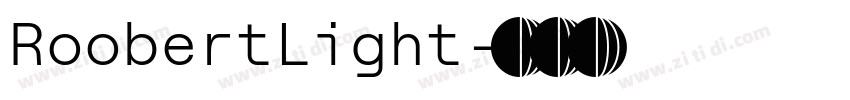RoobertLight字体转换
