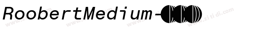 RoobertMedium字体转换
