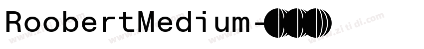 RoobertMedium字体转换