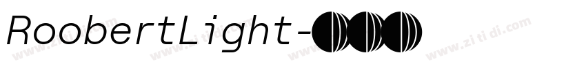 RoobertLight字体转换