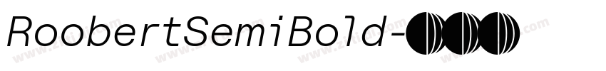 RoobertSemiBold字体转换