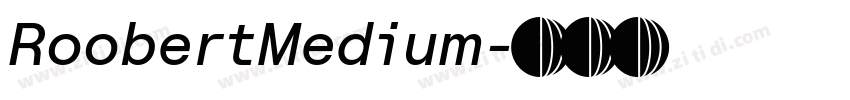 RoobertMedium字体转换