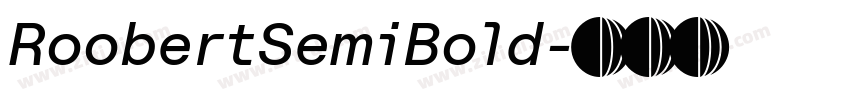 RoobertSemiBold字体转换