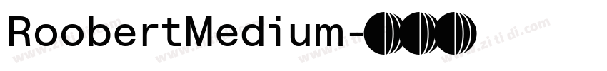 RoobertMedium字体转换