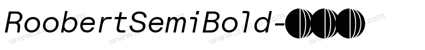RoobertSemiBold字体转换