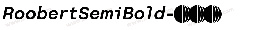RoobertSemiBold字体转换