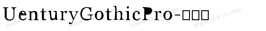 UenturyGothicPro字体转换