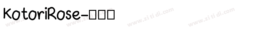 KotoriRose字体转换