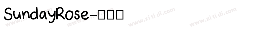 SundayRose字体转换