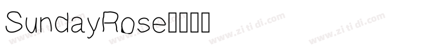 SundayRose字体转换