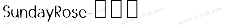 SundayRose字体转换