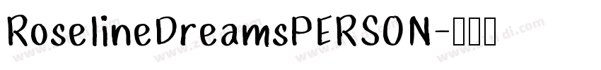 RoselineDreamsPERSON字体转换