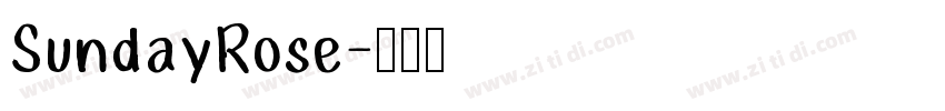 SundayRose字体转换