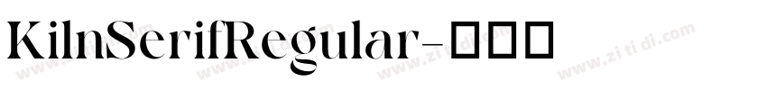 KilnSerifRegular字体转换