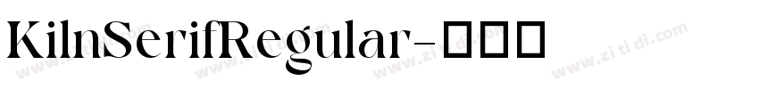 KilnSerifRegular字体转换