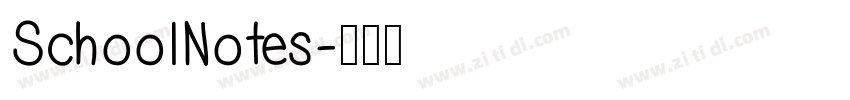 SchoolNotes字体转换