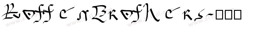 RottenBrothers字体转换