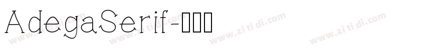 AdegaSerif字体转换