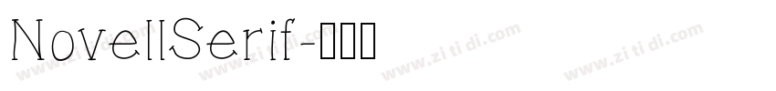 NovellSerif字体转换