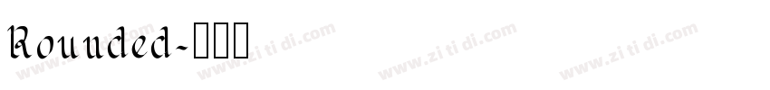 Rounded字体转换