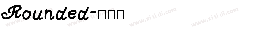 Rounded字体转换
