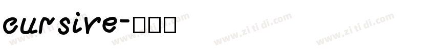 cursive字体转换