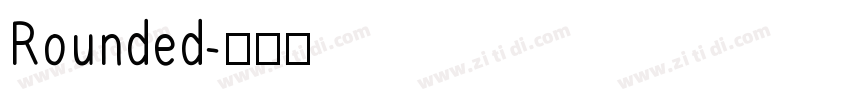 Rounded字体转换