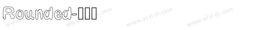 Rounded字体转换