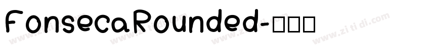 FonsecaRounded字体转换