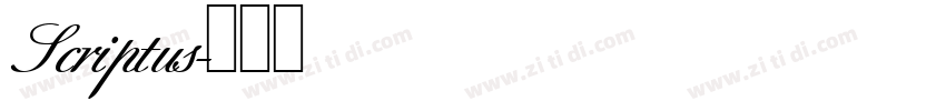 Scriptus字体转换
