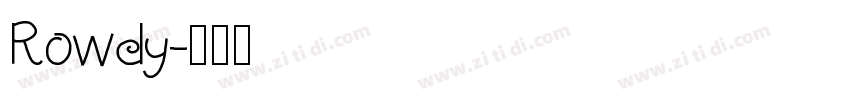 Rowdy字体转换