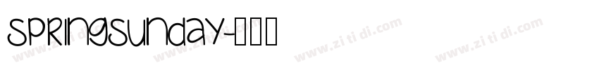SpringSunday字体转换