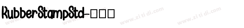 RubberStampStd字体转换