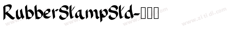 RubberStampStd字体转换