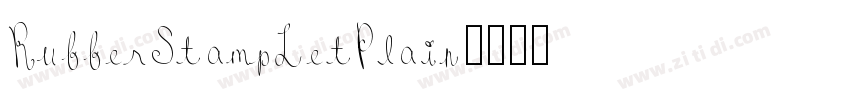 RubberStampLetPlain字体转换
