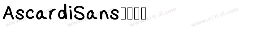 AscardiSans字体转换