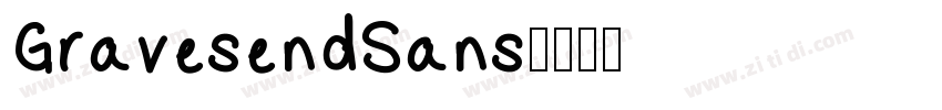 GravesendSans字体转换