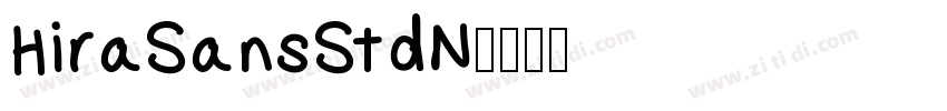 HiraSansStdN字体转换