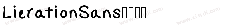 LierationSans字体转换