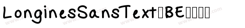 LonginesSansText_BE字体转换